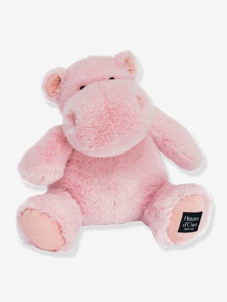 Peluche hippopotame - bleu canard+rose poudré+sable - vertbaudet enfant 