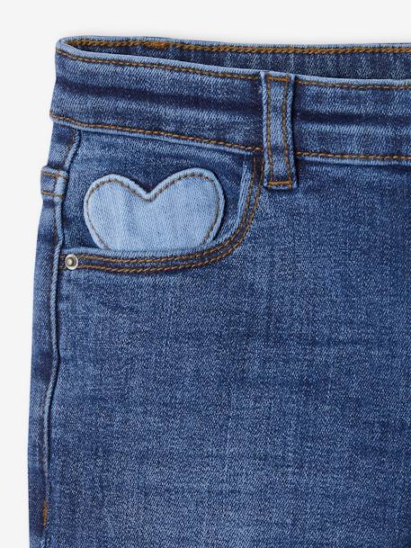 Smalle jeans large meisjes denimgrijs+donkerblauw+grijs+middenblauw - vertbaudet enfant 