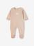 Lot de 3 pyjamas bébé mixtes en velours camel+cappuccino+rose - vertbaudet enfant 