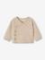 Cardigan met gekruiste opening voor pasgeborenen antraciet+gemêleerd beige - vertbaudet enfant 