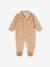 Lot de 2 pyjamas bébé mixtes en velours ouverture naissance beige - vertbaudet enfant 