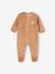 Lot de 2 pyjamas mixtes velours ouverture naissance cappuccino+rose - vertbaudet enfant 