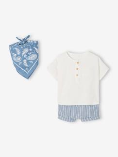 Baby-Babyset blouse + short + bandana