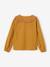 Chemise double col oversize brodé fille moutarde - vertbaudet enfant 