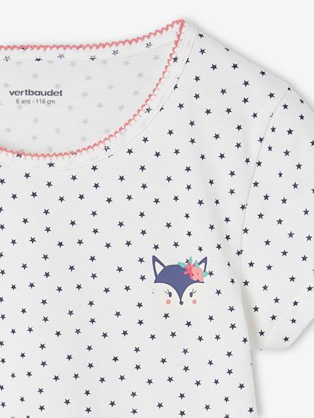 Lot de 3 Tee-shirts animaux manches courtes fille écru - vertbaudet enfant 