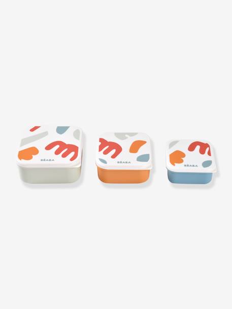 Set de 3 boîtes à goûter Playful orange - vertbaudet enfant 