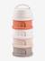 Boîte doseuse de lait 4 compartiments gris+Mineral grey/pink+terracotta+transparent+vert - vertbaudet enfant 
