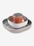 Coffret-repas 3 pièces inox rose+terracotta+vert sauge - vertbaudet enfant 