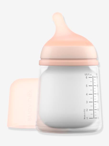 Biberon anti-colique Zer0.Zer0 spécial allaitement mixte 180 ml transparent - vertbaudet enfant 