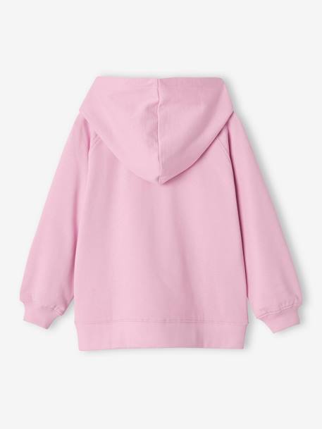 Sweat long à capuche fille mauve - vertbaudet enfant 