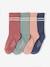 Lot 4 paires de chaussettes sport fille vieux rose - vertbaudet enfant 
