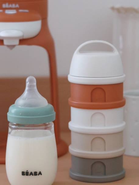 Melkdispenser met 4 vakken BEABA doorzichtig+grijs+groen+mineraalgrijs/roze+terracotta - vertbaudet enfant 