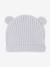 Ensemble bébé combinaison et bonnet à oreilles en tricot bleu pâle - vertbaudet enfant 