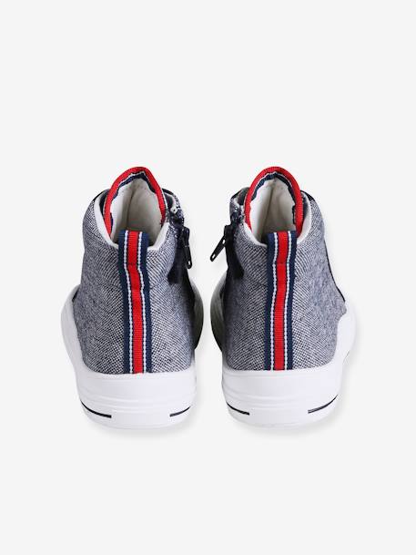 Hoge sneakers voor jongens veel blauw - vertbaudet enfant 