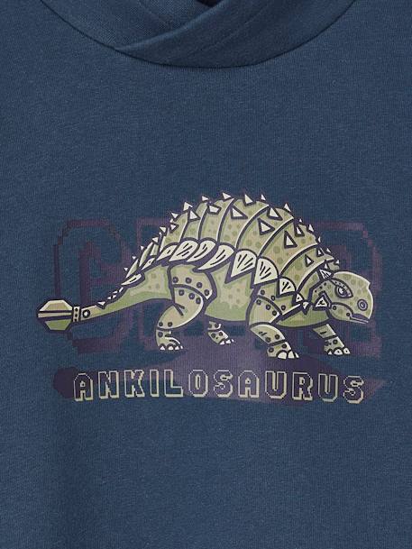 Sweat col snood imprimé garçon bleu nuit - vertbaudet enfant 