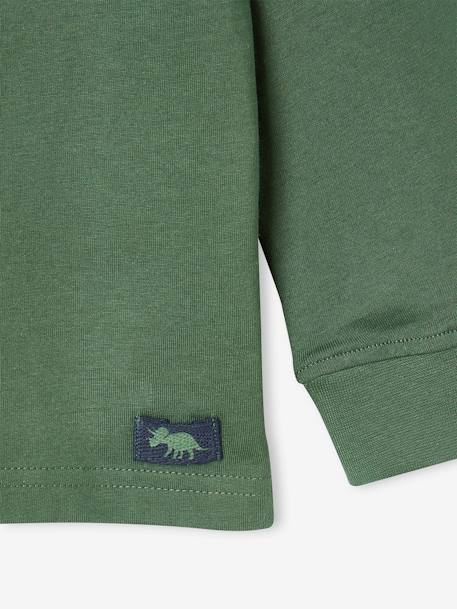 Lot de 2 polos garçon manches longues LOT BLEU JEAN+vert - vertbaudet enfant 