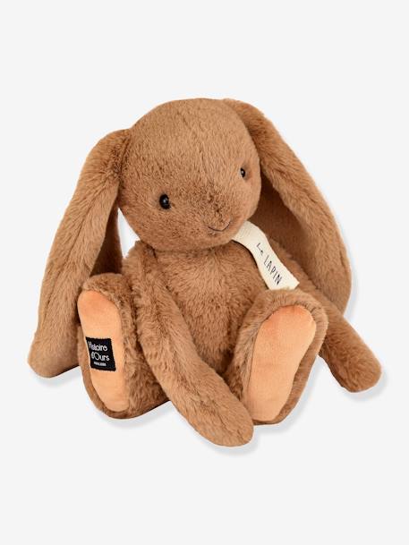 Peluche le lapin - beige+noisette - vertbaudet enfant 