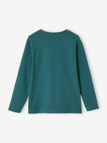 T-shirt imprimé garçon anthracite+blanc chiné+bleu canard+jaune+noix de pécan - vertbaudet enfant 