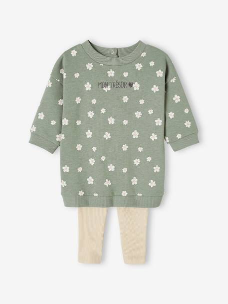 Ensemble robe + legging bébé personnalisable  - vertbaudet enfant