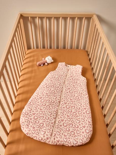 Gigoteuse réversible sans manches ouverture centrale LOVELY LÉO rose imprimé - vertbaudet enfant 