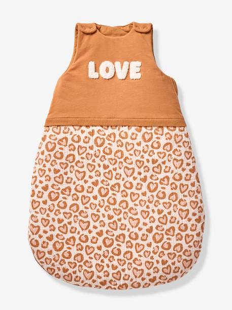 Gigoteuse hiver manches longues amovibles bi-matière LOVELY LEO noisette - vertbaudet enfant 