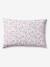 Parure housse de couette et taie d'oreiller RAINBOW FLOWERS avec coton recyclé blanc imprimé - vertbaudet enfant 