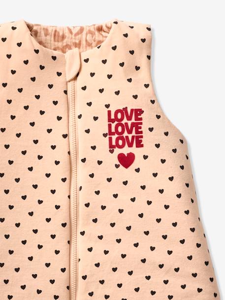 Gigoteuse réversible sans manches ouverture centrale LOVELY LÉO rose imprimé - vertbaudet enfant 