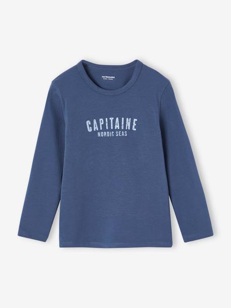 lot de 3 tee-shirts 'Baleine' garçon manches longues bleu ciel - vertbaudet enfant 