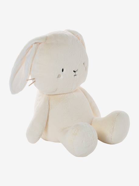 Peluche géante lapin 63 cm blanc - vertbaudet enfant 