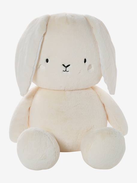 Peluche géante lapin 63 cm blanc - vertbaudet enfant 