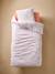 Parure housse de couette et taie d'oreiller RAINBOW FLOWERS blanc imprimé - vertbaudet enfant 