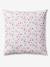 Parure housse de couette et taie d'oreiller RAINBOW FLOWERS avec coton recyclé blanc imprimé - vertbaudet enfant 