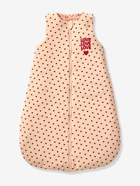Gigoteuse réversible sans manches ouverture centrale LOVELY LÉO rose imprimé - vertbaudet enfant 