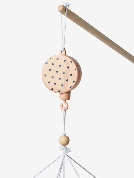 Mobile musical LOVELY LÉO rose imprimé - vertbaudet enfant 