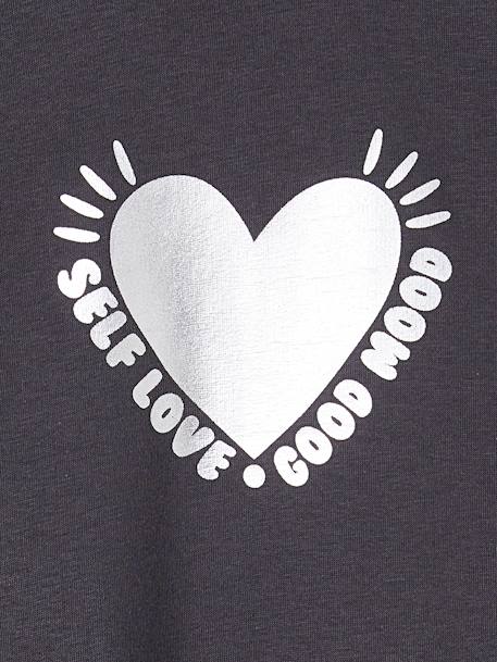 Robe à capuche en molleton fille détails fantaisie anthracite+bleu grisé+gris chiné+marine+vert - vertbaudet enfant 