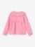 Blouse en gaze col Claudine fantaisie fille vieux rose - vertbaudet enfant 