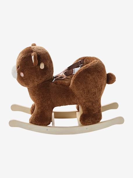 Ours à bascule en bois FSC® blanc - vertbaudet enfant 