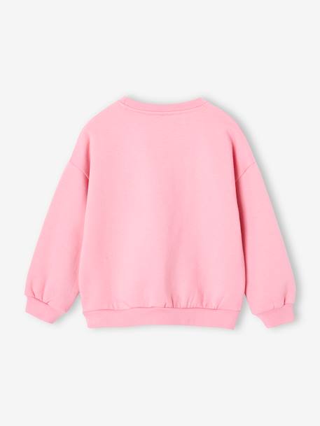 Sweat Barbie en molleton rose bonbon - vertbaudet enfant 
