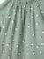 Robe en gaze de coton motifs fleurs fille anthracite+vert de gris - vertbaudet enfant 