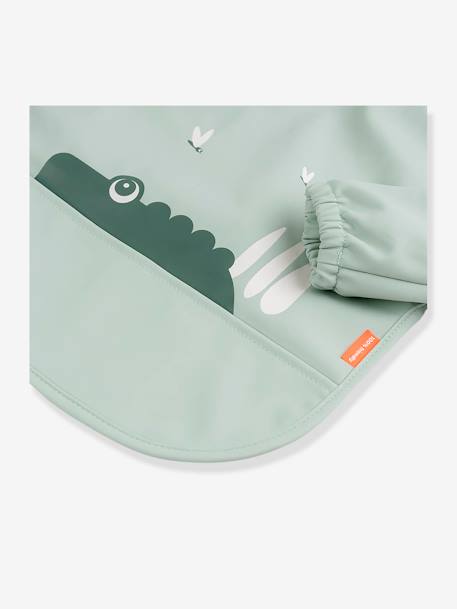 Bavoir à manches avec poche sable+vert - vertbaudet enfant 