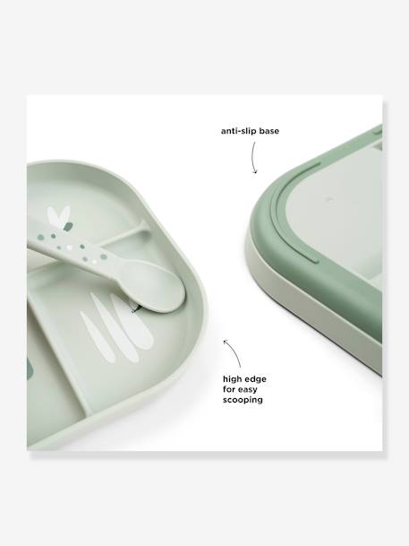 Assiette plateau Happy clouds blush+vert - vertbaudet enfant 