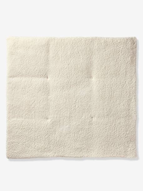 Tapis de sol / Fond de parc patchwork coton et sherpa LOVELY LÉO rose imprimé - vertbaudet enfant 