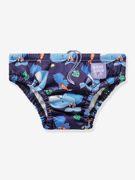 Couche de bain lavable 1-2 ans (9-12 kg) bleu+bleu nuit+orange - vertbaudet enfant 