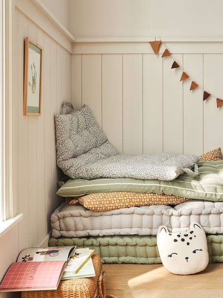 Matelas de sol imprimé avec poignées gris imprimé - vertbaudet enfant 