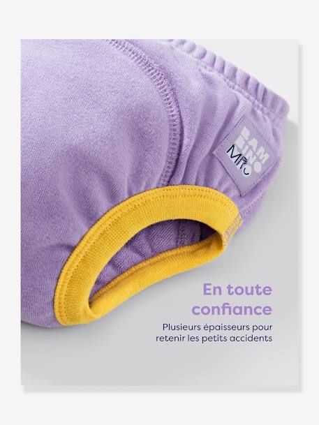 Lot de 3 culottes d'apprentissage lavable Révolutionnaire 3-4 ans lilas - vertbaudet enfant 