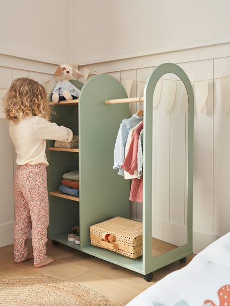 Portant miroir arc-en-ciel vert sauge - vertbaudet enfant 