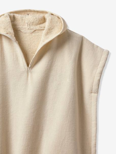 Poncho de bain bébé avec coton recyclé personnalisable Animal abricot+beige+ocre+olive - vertbaudet enfant 