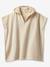 Poncho de bain bébé avec coton recyclé personnalisable Animal abricot+beige+ocre+olive - vertbaudet enfant 