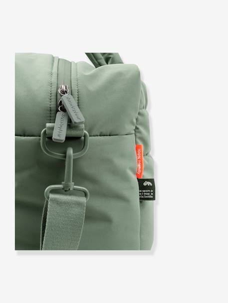 Sac à langer matelassé orange+sable+vert - vertbaudet enfant 