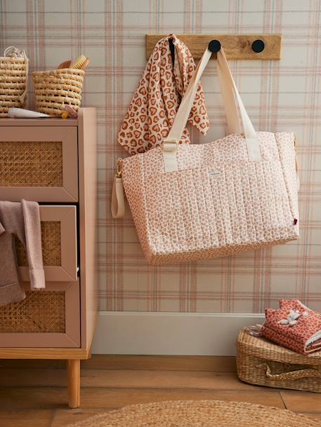 Sac à langer maxi LOVELY LEO rose imprimé - vertbaudet enfant 